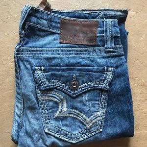 Size 25 extra long Big Star flare jeans